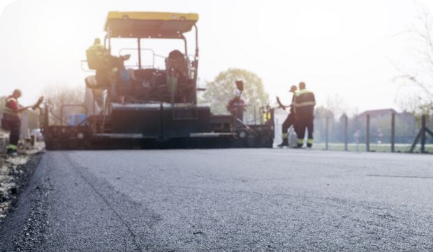 道路舗装工事の写真